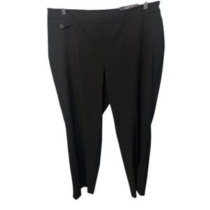 483 Women’s Black Pull-On Ankle Dress Pants – Plus Size Stretch Trousers